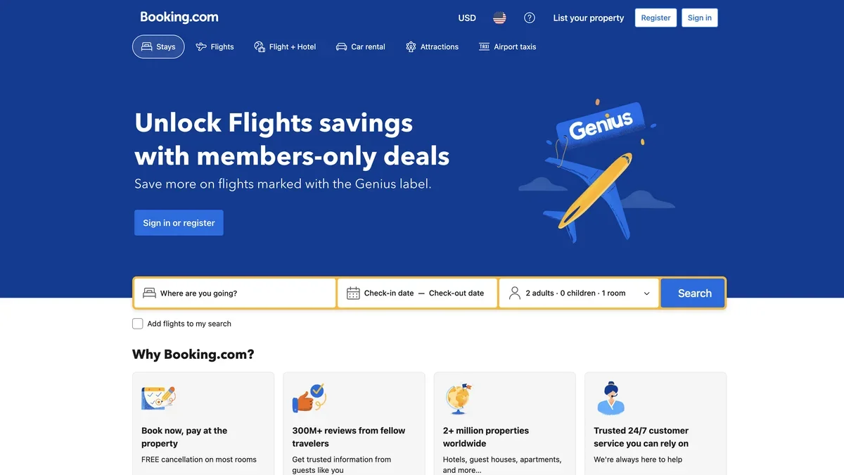 Booking.com screenshot
